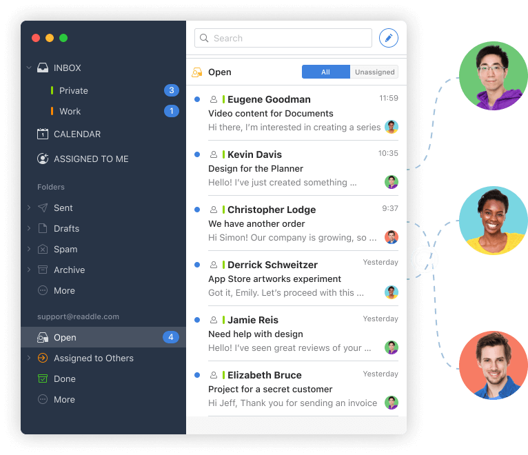 Spark - zdieľanie meilov teame